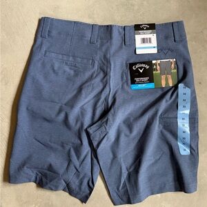 NWT Callaway Performance Golf Shorts Mens 32 Blue